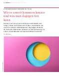 Vorschauseite 1: Wie es soweit kommen konnte und was man dagegen tun kann