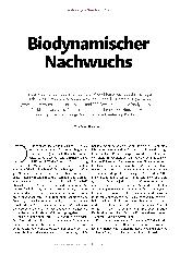 Vorschauseite 2: Biodynamischer Nachwuchs