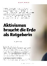 Vorschauseite 1: Aktivismus braucht die Erde als Ratgeberin.
