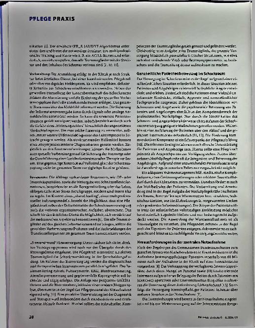 Vorschauseite 3: Die Rolle der Notfallpflege im Schockraum