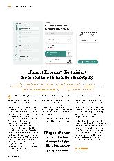 Vorschauseite 1: "Rezept Express" digitalisiert die ambulante Hilfsmittelversorgung.