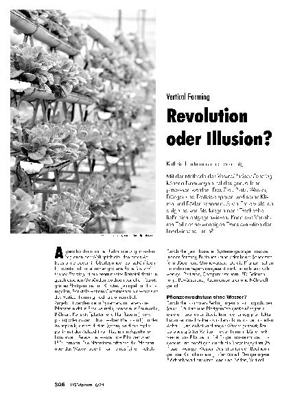 Vorschauseite 1: Vertical Farming Revolution oder Illusion?