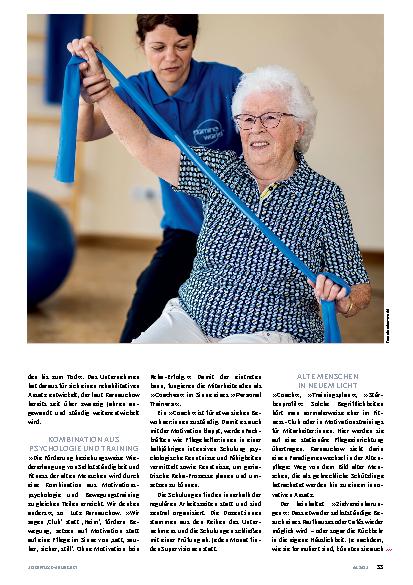 Vorschauseite 2: Coaching statt Pflege