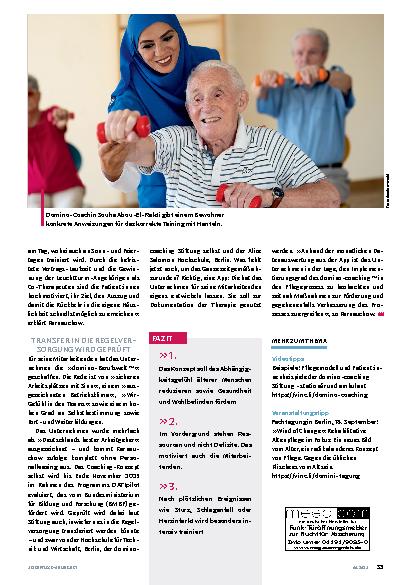 Vorschauseite 4: Coaching statt Pflege