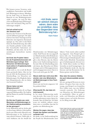 Vorschauseite 2: «Der Einbezug von Menschen mit Behinderungen ist unerlässlich»