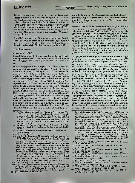 Vorschauseite 6: Deregulierung genomeditierter Pflanzen auf Unionsebene - Aktueller Stand und Perspektiven -