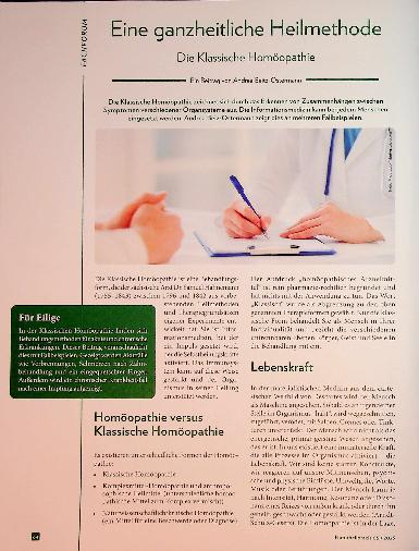 Vorschauseite 1: Eine ganzheitliche Heilmethode Die Klassische Homöopathie