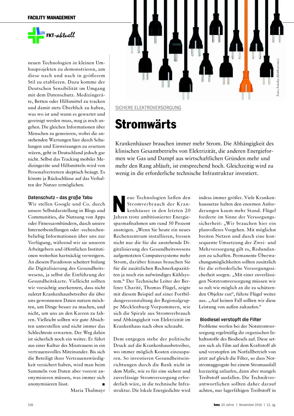 Vorschauseite 1: Sichere Elektroversorgung: Stromwärts