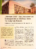 Vorschauseite 1: „Klinikum 2030": Zukunftsweisendes Neubauprojekt am Klinikum Fürth für modernste Medizin. Umfassende Gesundheitsversorgung auf höchstem Niveau.