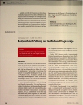 Vorschauseite 1: Anspruch auf Zahlung der tariflichen Pflegezulage