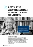 Vorschauseite 1: Auch ein gravierender Wandel kann gelingen.