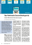 Vorschauseite 1: Das Nationale Gesundheitsportal: Positive Effekte für die Patientenversorgung?