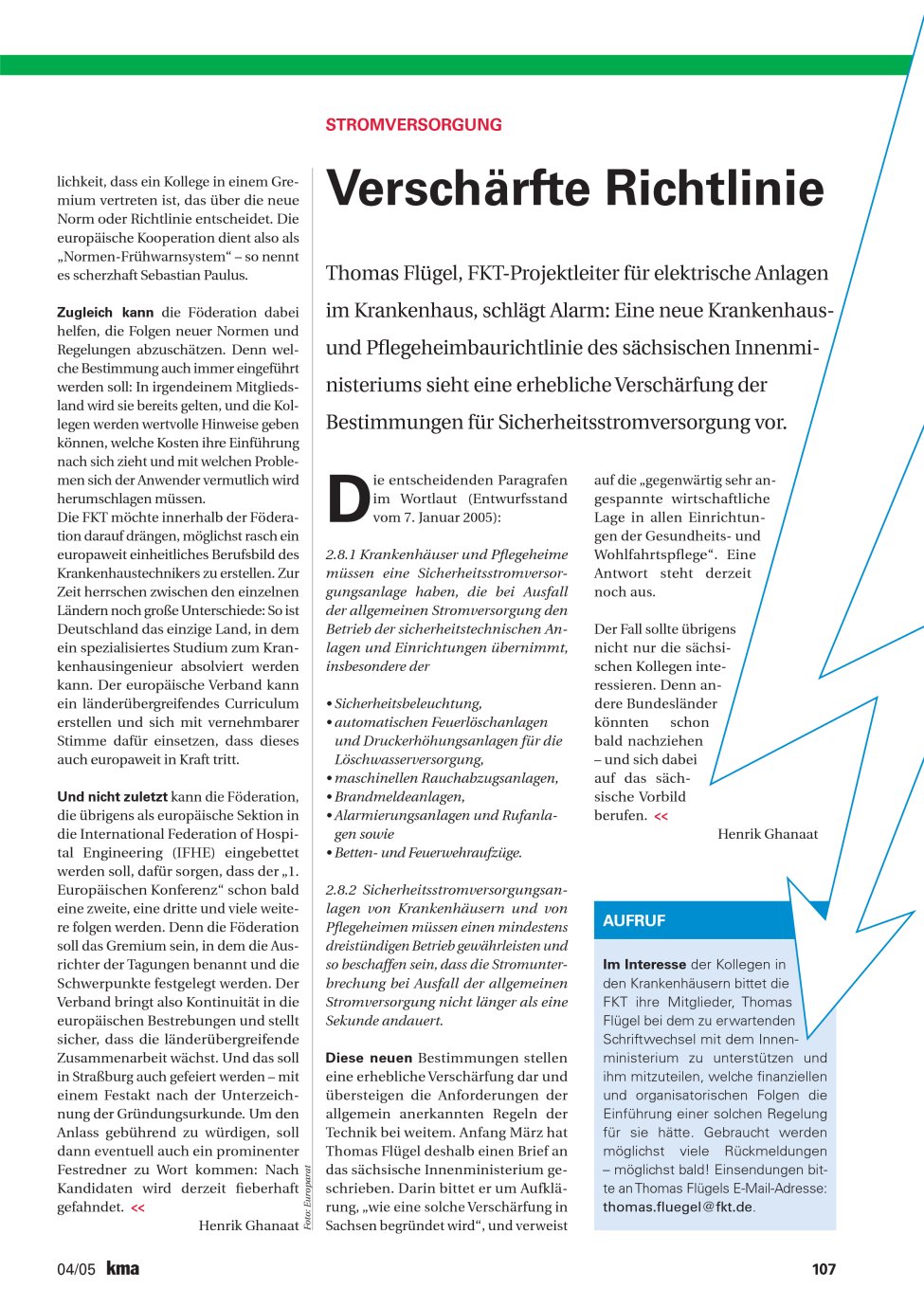 Vorschauseite 1: Verschärfte Richtlinie