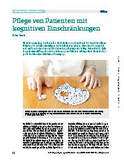 Vorschauseite 1: Pflege von Patienten mit kognitiven Einschränkungen