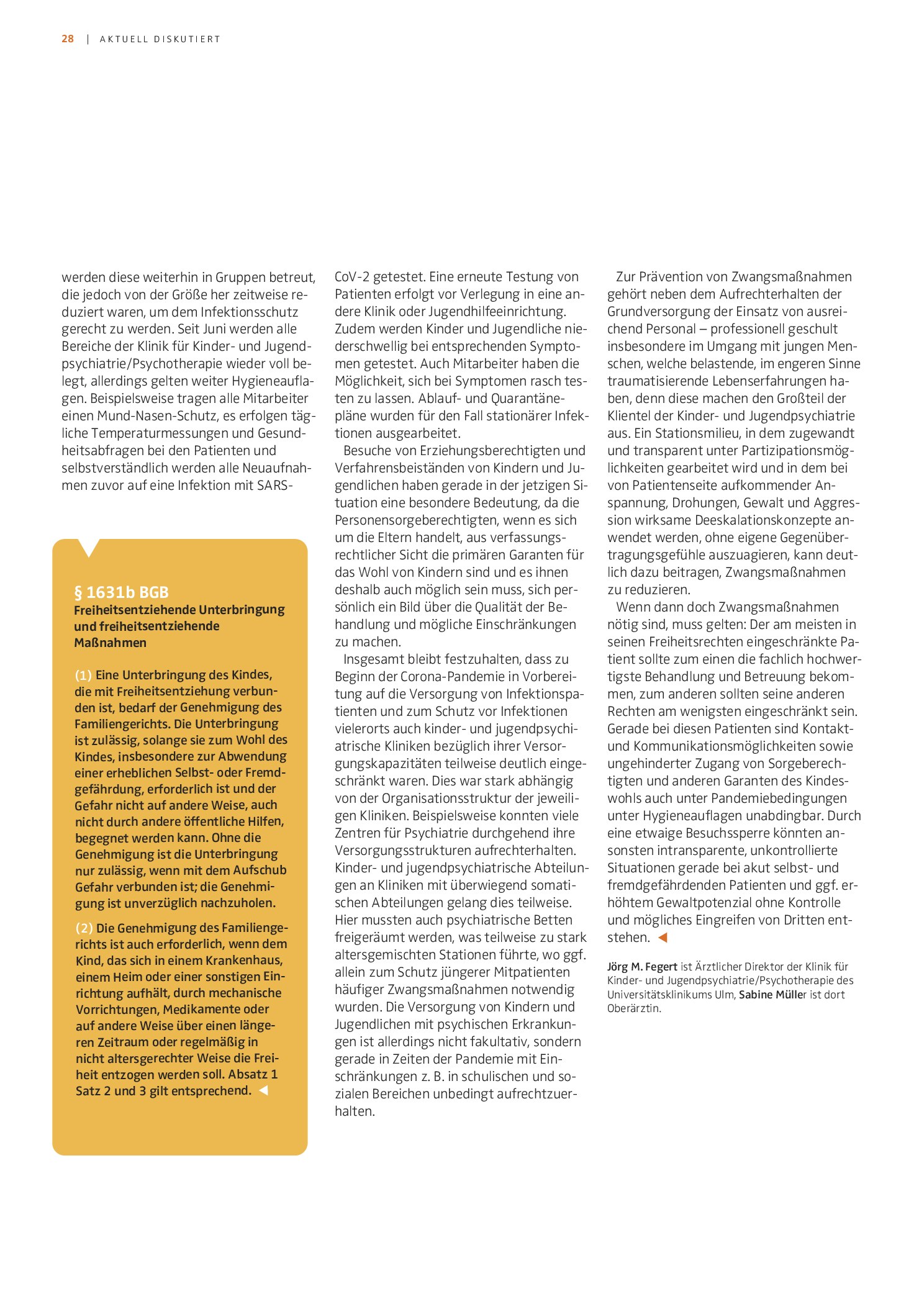 Vorschauseite 3: Der Umgang mit Zwang in der Kinder- und Jugendpsychiatrie und Psychotherapie