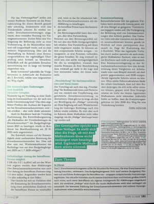 Vorschauseite 2: Die geplanten Neuerungen | im Erwachsenenschutzrecht