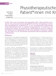 Vorschauseite 1: Physiotherapeutische Versorgungssituation von Patient*innen mit Kreuzschmerzen in Deutschland - eine Querschnittstudie