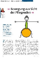 Vorschauseite 1: » Bewegung aus Sicht der Pflegenden «