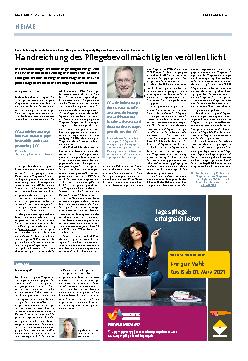 Vorschauseite 1: Handreichung des Pflegebevollmächtigten veröffentlicht