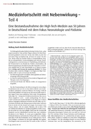 Vorschauseite 1: Medizinfortschritt mit Nebenwirkung - Teil 4
