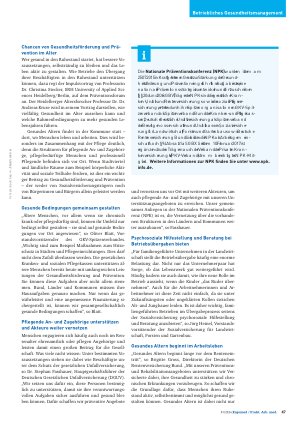 Vorschauseite 2: Älter werden und gesund bleiben – wie gelingt das?