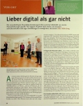 Vorschauseite 1: Lieber digital als gar nicht.