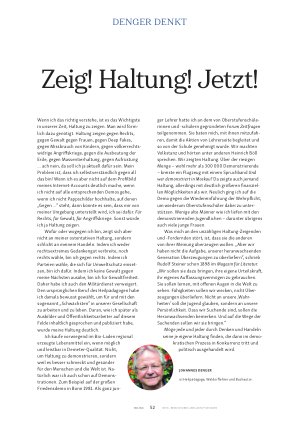 Vorschauseite 1: Zeig! Haltung! Jetzt!