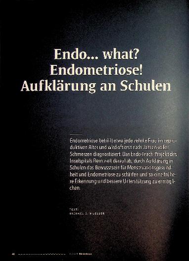 Vorschauseite 1: Endo... was? Endometriose! Aufklärung an Schulen