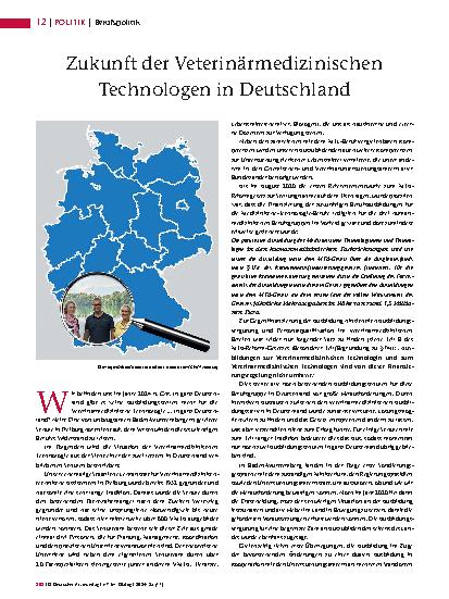 Vorschauseite 1: Zukunft der Veterinärmedizinischen Technologen in Deutschland
