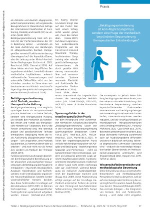 Vorschauseite 2: Setzt Funktionsrestitution und Alltagsperformanz systematisch in Beziehung Betätigungsorientierte Praxis in der Neurorehabilitation
