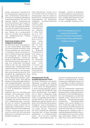 Vorschauseite 3: Setzt Funktionsrestitution und Alltagsperformanz systematisch in Beziehung Betätigungsorientierte Praxis in der Neurorehabilitation