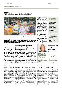 Vorschauseite 1: "Nichts tun war keine Option."