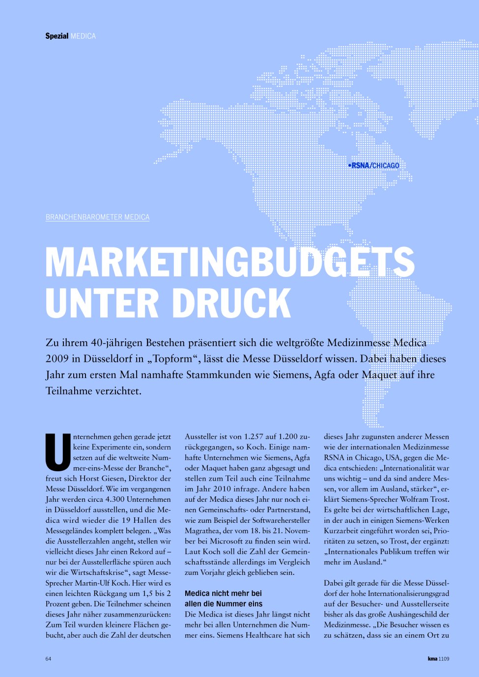 Vorschauseite 1: Marketingbudgets unter Druck