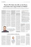 Vorschauseite 1: Postel: „Wir haben das Ohr an der Praxis und zudem einen engen Draht zur Politik.“