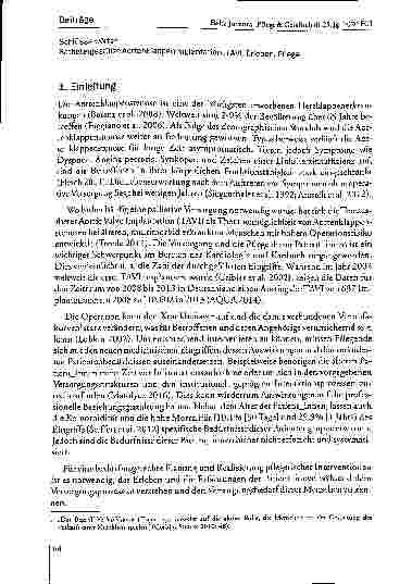 Vorschauseite 2: Das Erleben älterer, chronisch und multimorbid erkrankter Menschen vor und nach medizinischen Eingriffen am Beispiel von Transcatheter Aortic Valve Implantationen (TAVI)