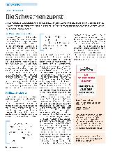 Vorschauseite 1: Die Schwachen zuerst.
