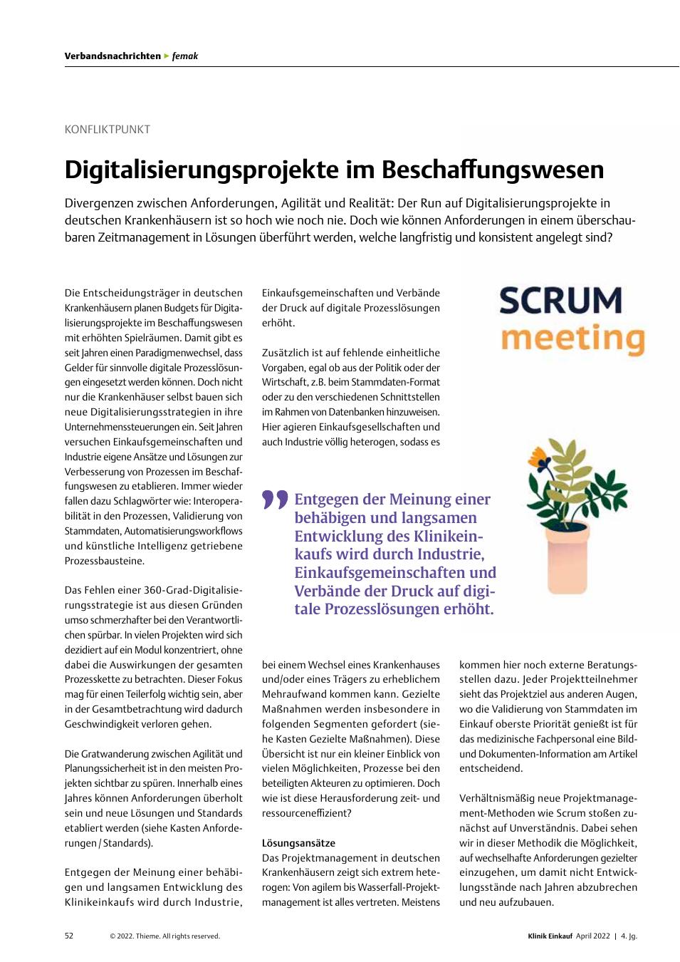 Vorschauseite 1: Konfliktpunkt: Digitalisierungsprojekte im Beschaffungswesen