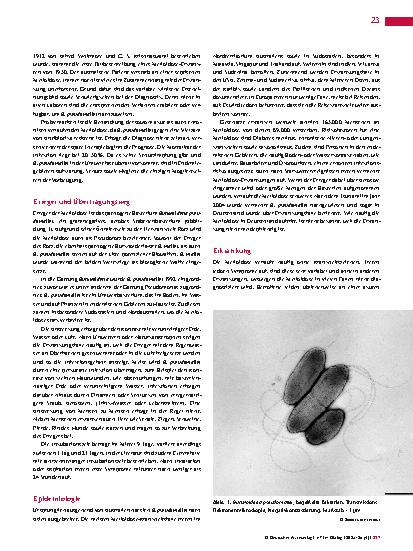 Vorschauseite 2: Melioidose – „the great mimicker“