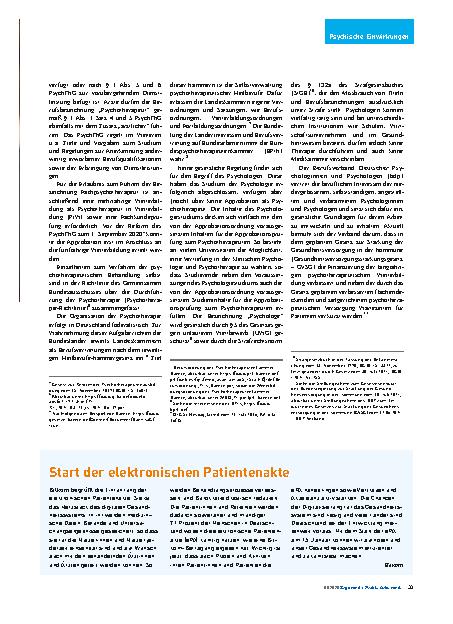 Vorschauseite 2: Rechtliche Regelungen über den Beruf und die Arbeitsweise von Psychotherapeuten und Psychologen