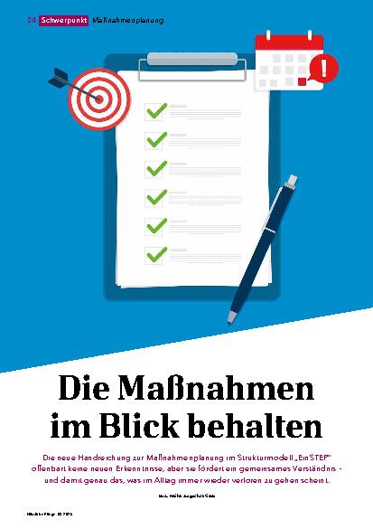 Vorschauseite 1: Die Maßnahmen im Blick behalten