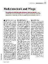 Vorschauseite 1: Medizintechnik und Pflege