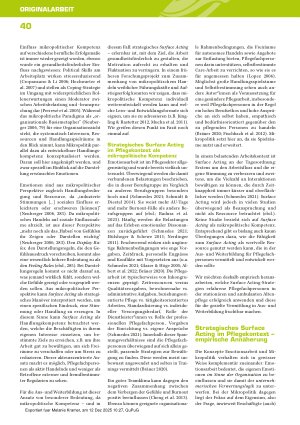 Vorschauseite 3: Gefühle in der beruflichen Pflege – zwischen Emotionsarbeit und Mikropolitik