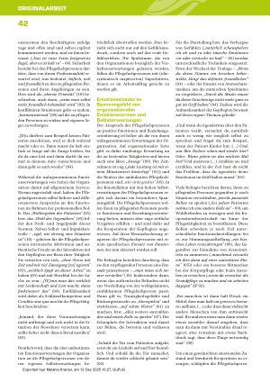 Vorschauseite 5: Gefühle in der beruflichen Pflege – zwischen Emotionsarbeit und Mikropolitik