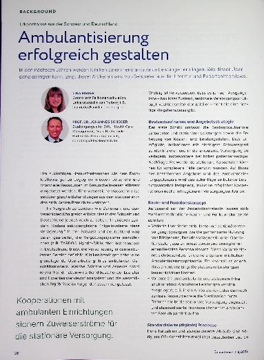 Vorschauseite 1: Ambulantisierung erfolgreich gestalten
