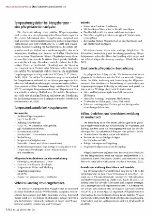 Vorschauseite 2: Die pflegerische Versorgung von Neugeborenen - Kompetenz, Verantwortung und Praxiswissen im klinischen Alltag
