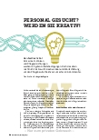 Vorschauseite 1: Personal gesucht? Werden Sie kreativ!