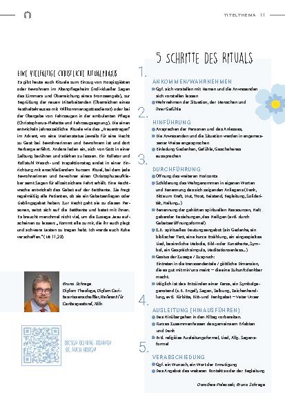Vorschauseite 4: Rituale - Sinnzeichen nicht nur in Krisen