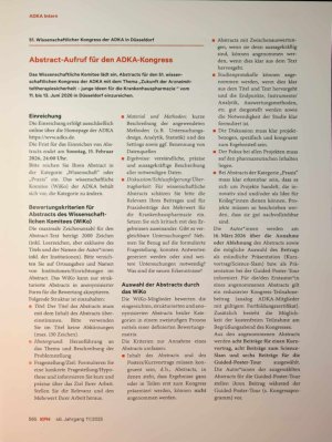 Vorschauseite 1: Abstract-Aufruf für den ADKA-Kongress