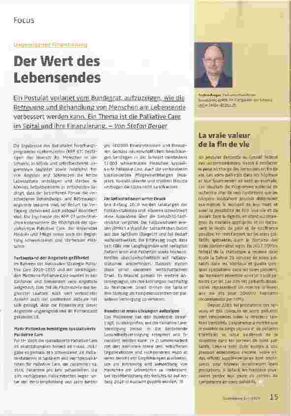 Vorschauseite 1: Der Wert des Lebensendes