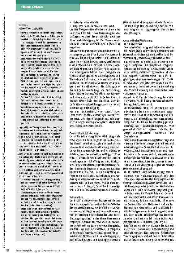 Vorschauseite 5: Logopädie im Kontext von Gesundheitsförderung und Prävention